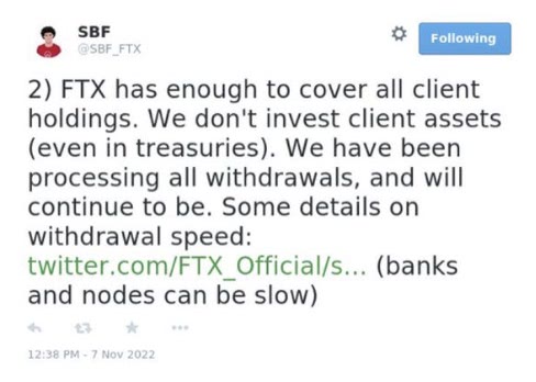 SBF twiitti SBF twiitti