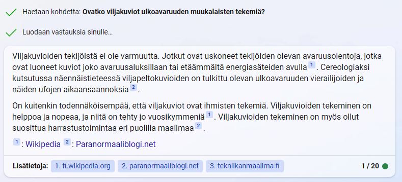 Bing AI viljakuviot